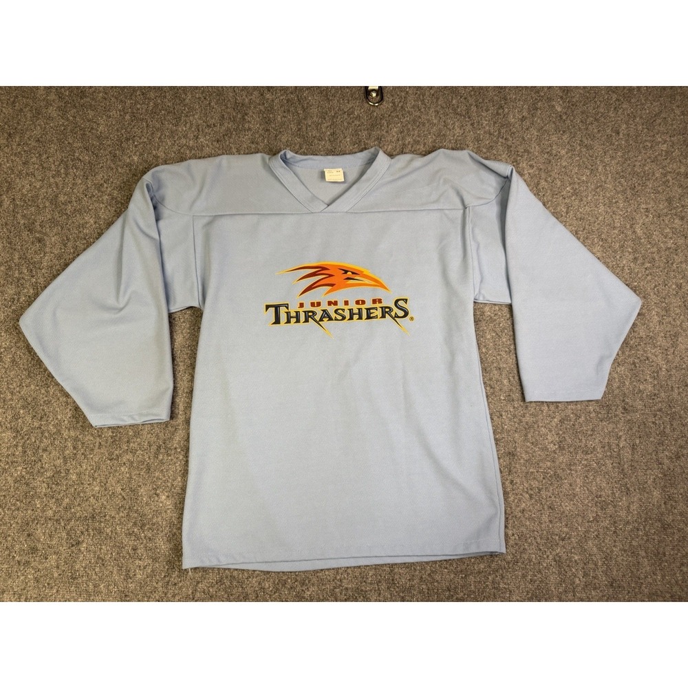 Vintage Atlanta Junior Thrashers Hockey Jersey Men's Size Small Athletic Knit